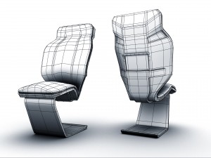 chair pack Modello 3D