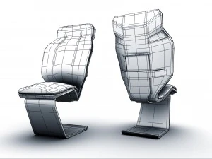 chair pack 3D Model