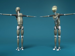 sci-fi female robot head 3Dモデル