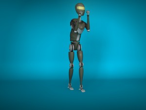 sci-fi female robot head 3Dモデル