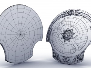 dota 2 championship shield Modelo 3D