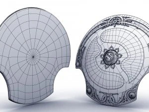 dota 2 championship shield 3D Model