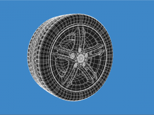 car tyre 3D Model