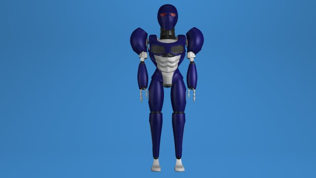 sci-fi robot 3D Model .c4d .max .obj .3ds .fbx .stl .blend 