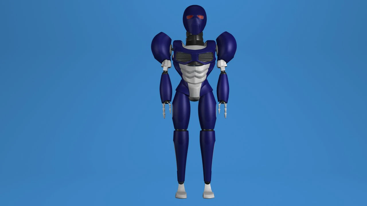 sci-fi robot 3D Model .c4d .max .obj .3ds .fbx .stl .blend 