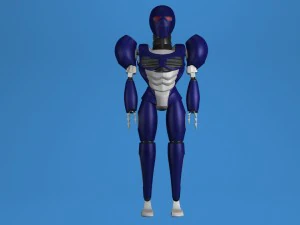 rob&ocirc; de fic&ccedil;&atilde;o cient&iacute;fica Modelo 3D