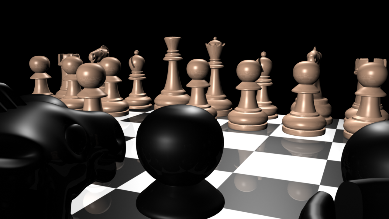 Peças de xadrez modelo 3D gratuito - .obj .ma .mb .fbx - Free3D
