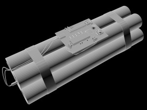 dynamite with an electronic dial 3D Модель