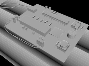dynamite with an electronic dial 3D Модель