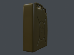 military fuel can 20l-5gal Modelo 3D