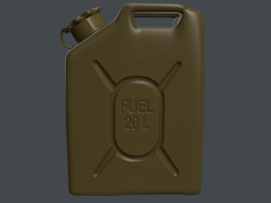 military fuel can 20l-5gal Modelo 3D