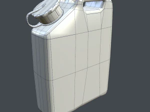 military fuel can 20l-5gal 3D Model