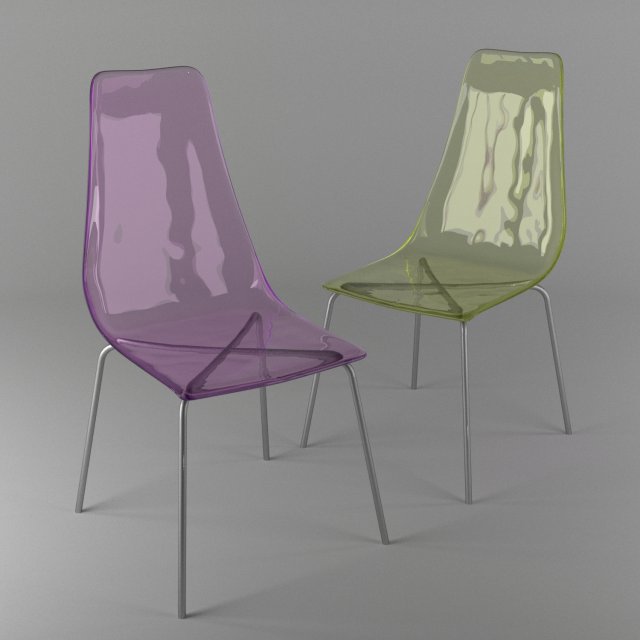 color chair 3D Модель .c4d .max .obj .3ds .fbx .stl .blend 