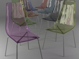 color chair 3D Модель