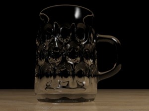 glass beer mug unique 3D Model