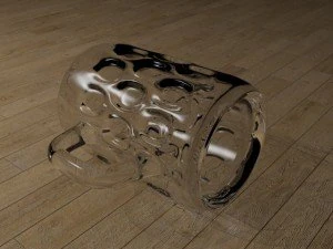 glass beer mug unique 3D Model