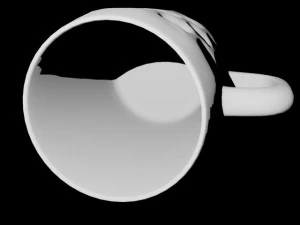 glass beer mug unique 3D Model