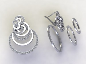 earringdegrisogono 3D 모델
