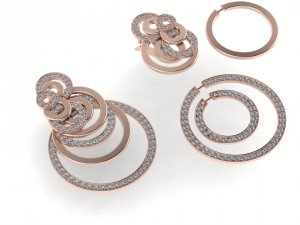 earringdegrisogono 3D Model