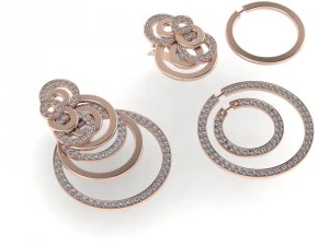 earringdegrisogono 3D Model
