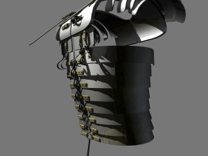 roman segmentata lorica chest armor 3D Model