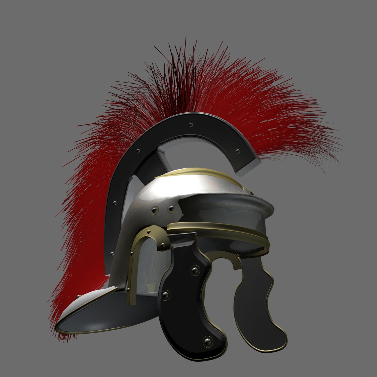 roman centurion helmet sideways