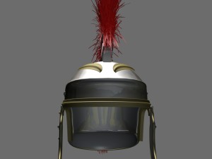 imperial roman centurion guard helmet Modello 3D