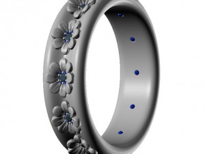 flower ring Model do druku 3D