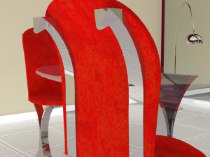 contemporary dining room set 3D 模型