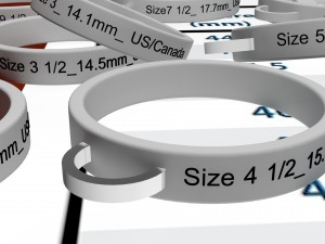 22 measure rings for jewellers 3D Принт Модель