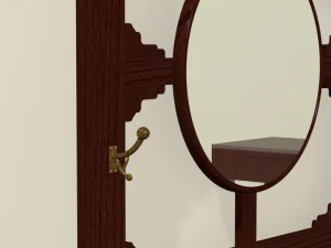 antica cappelliera o appendiabiti da ingresso Modello 3D