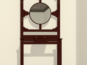 antique hat rack or hall stand 3D Model