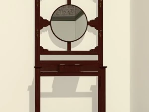 antique hat rack or hall stand 3D Model