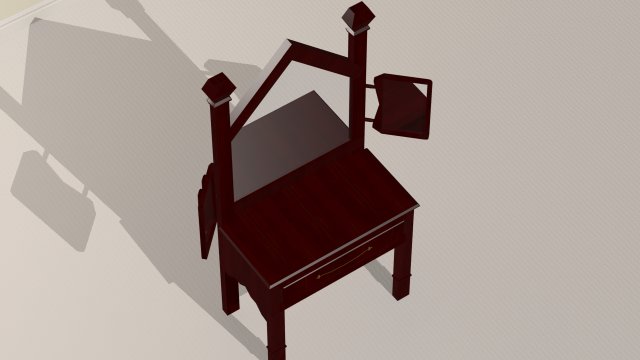 basic dresser table 3D 모델 .c4d .max .obj .3ds .fbx .stl .blend 