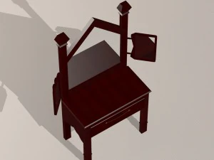 기본 화장대 3D 모델