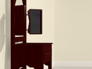 basic dresser table 3D 모델