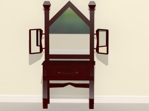 basic dresser table 3D 모델