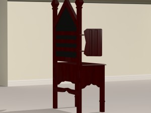 basic dresser table 3D 모델