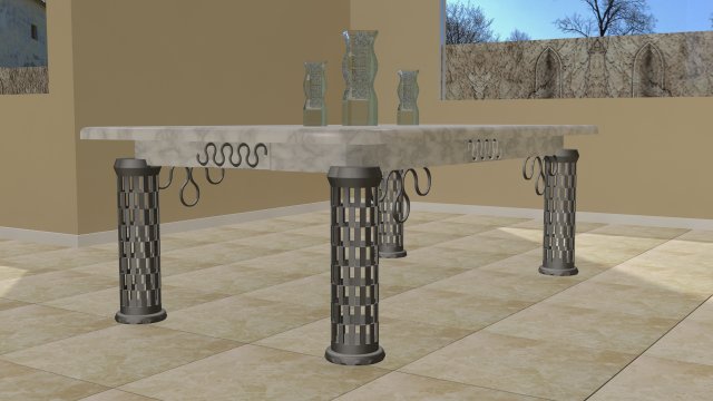 modern coffee table Modelo 3D .c4d .max .obj .3ds .fbx .stl .blend 