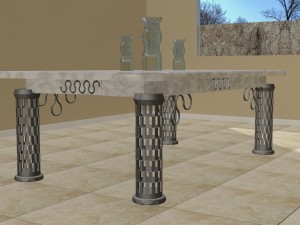modern coffee table 3D Модель