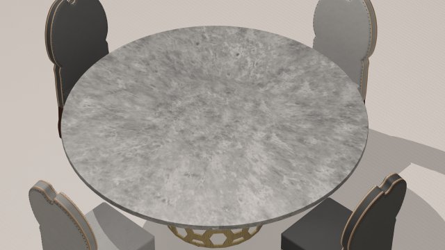 dining room set available in 4 colours 3D Model .c4d .max .obj .3ds .fbx .stl .blend 