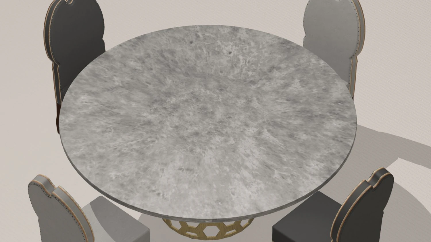 dining room set available in 4 colours 3D Model .c4d .max .obj .3ds .fbx .stl .blend
