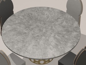 dining room set available in 4 colours 3D Model