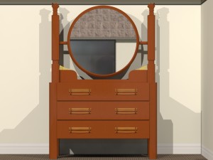 dressing table 3D मॉडल