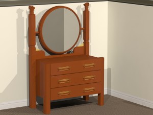 dressing table Modèle 3D