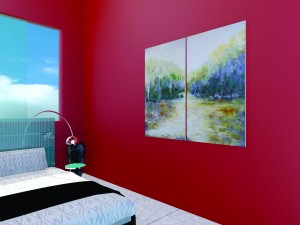 contemporary bed with side tables free 3D 모델