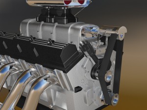 custom build v8 engine 3D मॉडल