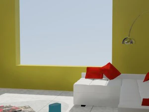 zona giorno contemporanea Modello 3D
