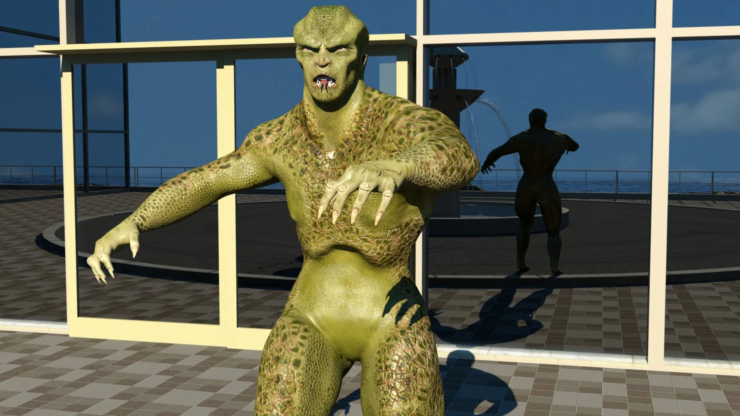 humanoid monster 3D Model .c4d .max .obj .3ds .fbx .stl .blend