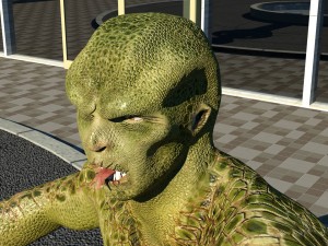 humanoid monster Model 3D